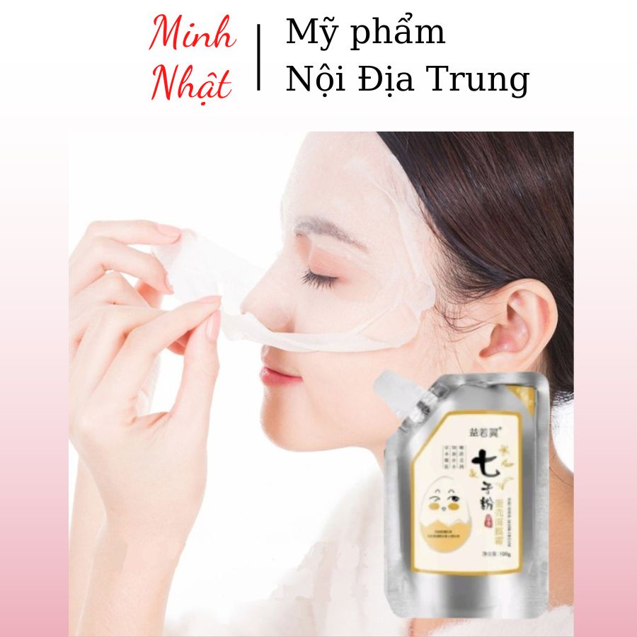 { sỉ lẻ} Kem mặt nạ vỏ trứng nội địa trung 100g (mặt nạ lột)