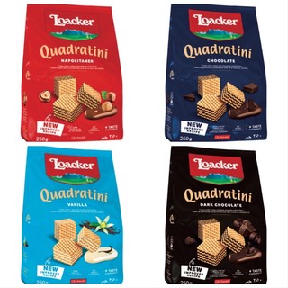 Bánh xốp Loacker Quadratini nhiều vị - Gói 250g