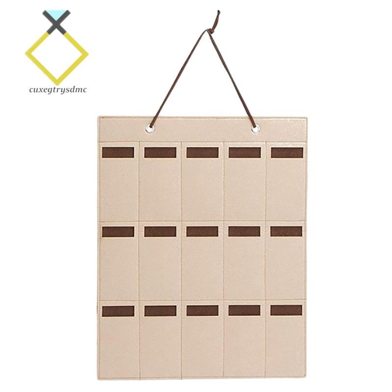 Hộp Đựng Mắt Kính 15 Ngăn Có Giá Đỡ Trưng Bày Màu Sắc Chocolate