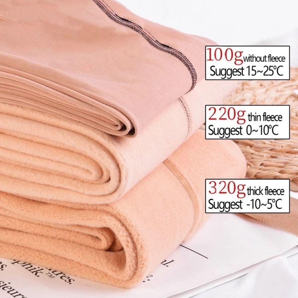 Quần Legging Lưng Cao Lót Lông Dày Dặn Giữ Ấm Mùa Thu Đông Phong Cách Hàn Quốc Plus Size Cho Nữ