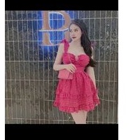 đầm caro vải lụa mềm mịn