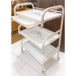 XE ĐẨY 3 TẦNG SPA MẶT KÍNH KHUNG SẮT TĨNH ĐIỆN