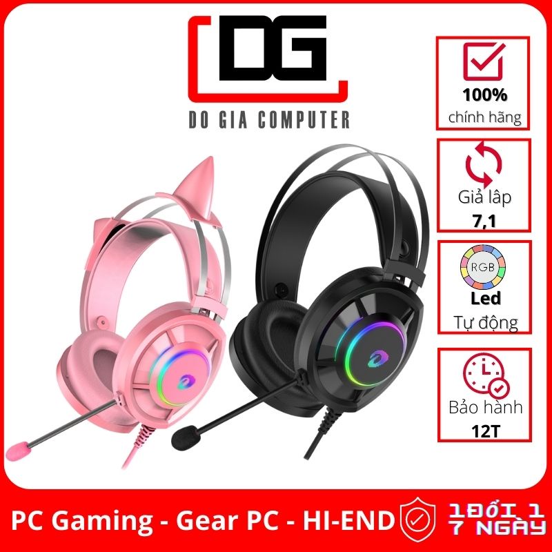 Tai nghe gaming DareU EH469 RGB - Giả lập 7.1