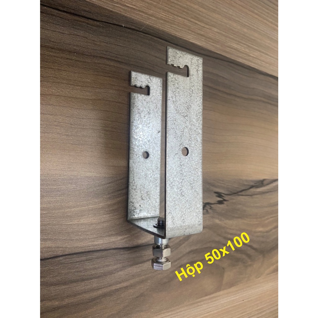 Combo 10sp Pat U kẹp dưới tấm pin mặt trời, solar panel VH đủ size 30x60 40x40 40x80 50x50 50x100