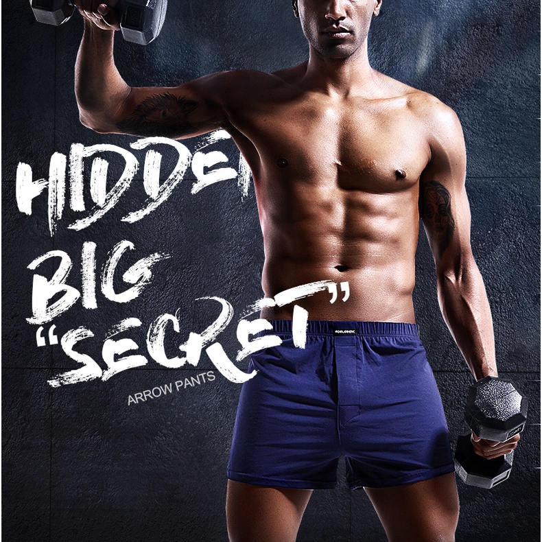 Quần Lót Boxer Chất Liệu Cotton Thoáng Khí Dáng Rộng Thời Trang Cho Nam 037