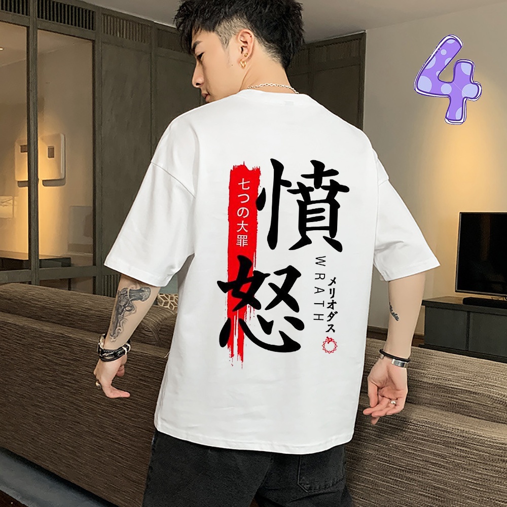 Áo thun unisex form rộng chữ kiểu cá tính vải dày mịn 2019T1444