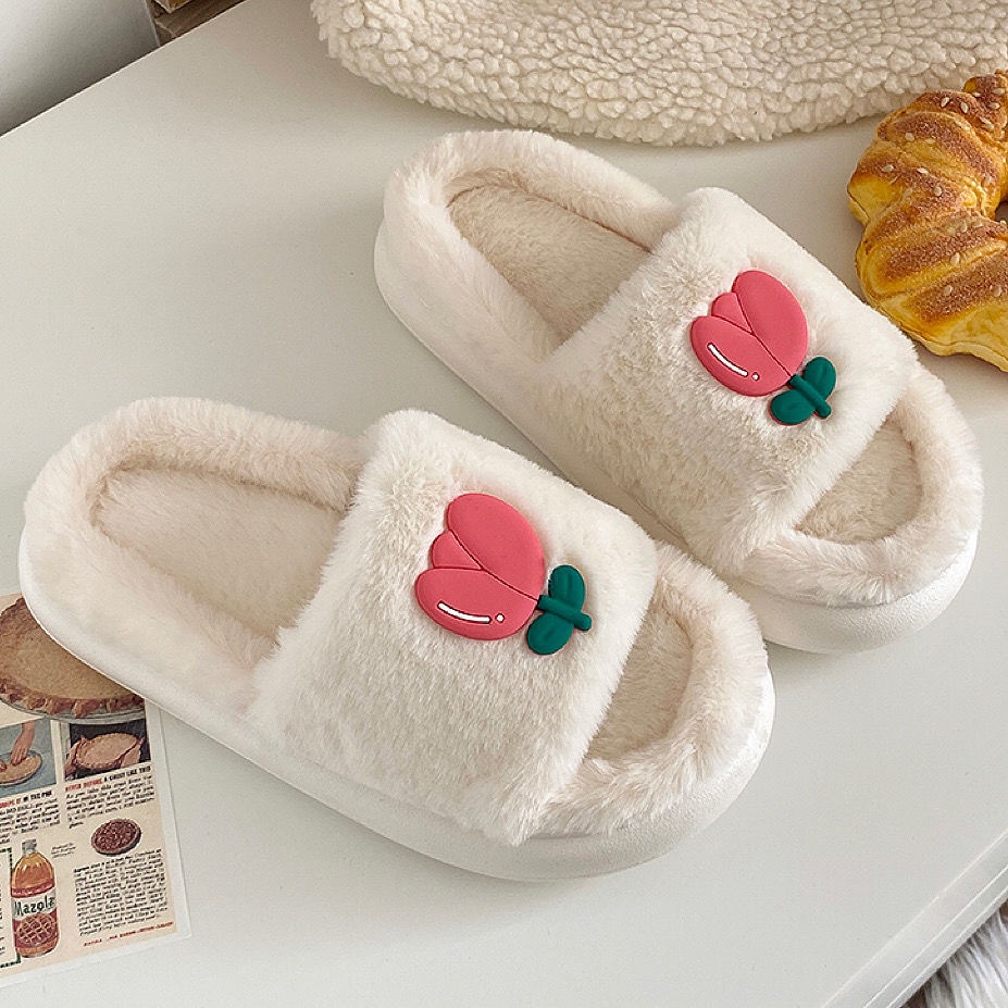 Dép Bông Đi Trong Nhà Hình Hoa Tulip Xinh Xắn