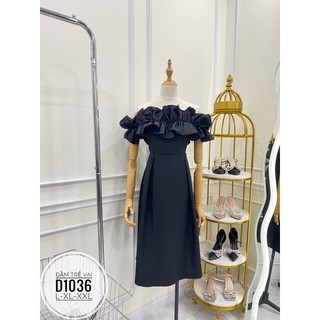 Bigsize Đầm trễ vai bèo D1036