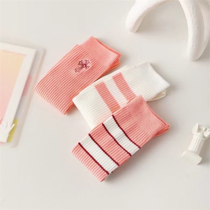 Tất Bắp Chân Dài Tới Đầu Gối Phong Cách Preppy JK Cho Nữ