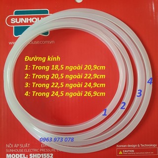 Phụ kiện nồi áp suất. Gioăng cao su nồi áp suất gas 1 TAY CẦM