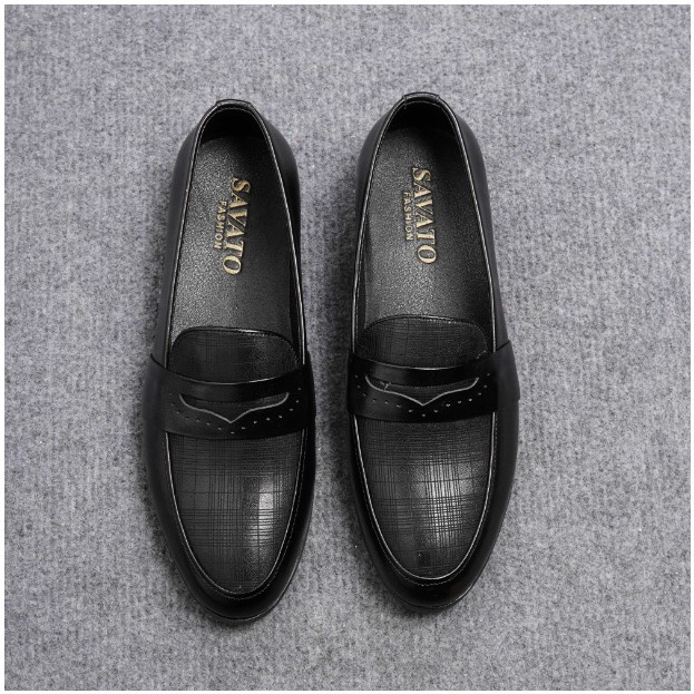 Giày Lười Nam Công Sở, Chuẩn da bò 100%,