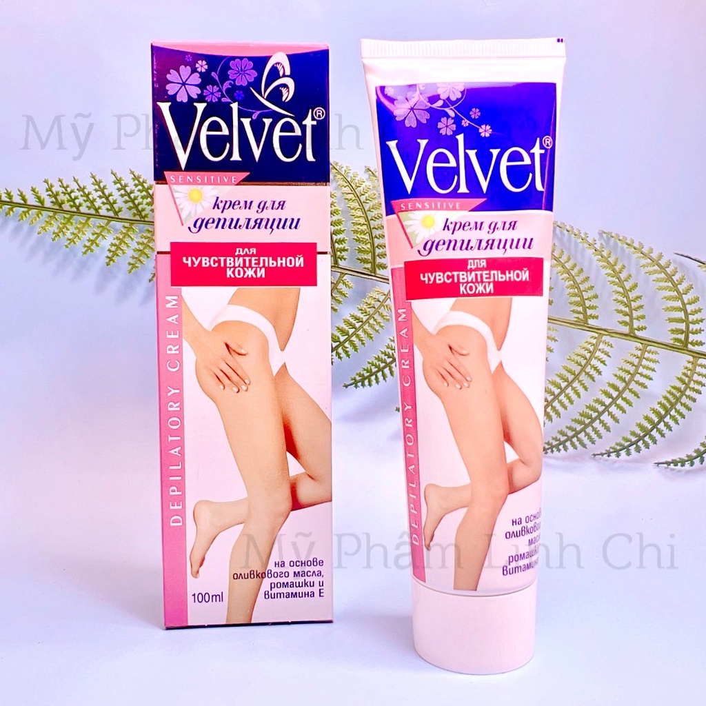 Kem tẩy lông Velvet Sensitive 100ml hàng chính hãng Nga dùng được tất cả các vùng da