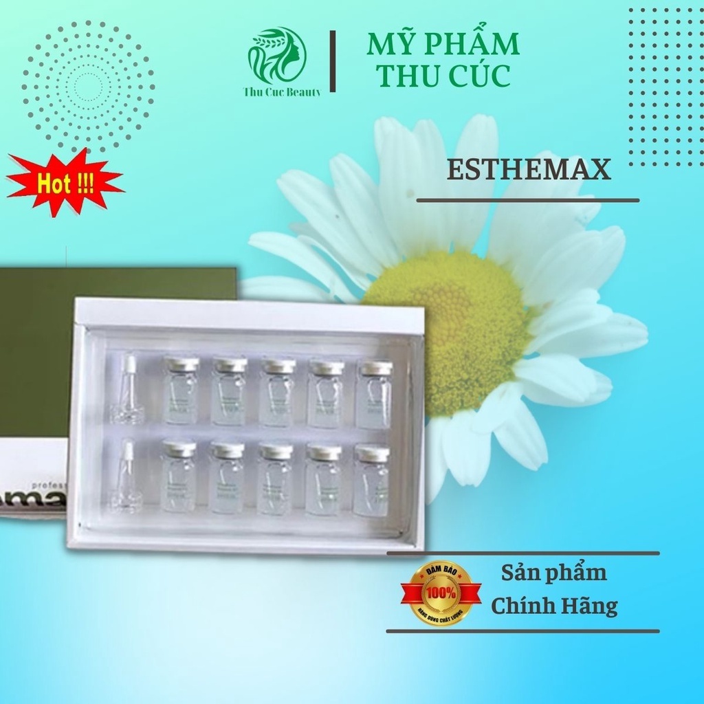 Tinh Chất Serum Tế bào gốc dưỡng trắng Esthemax 551 Glutathione Ampoule Cho Spa Chính Hãng Hàn Quốc