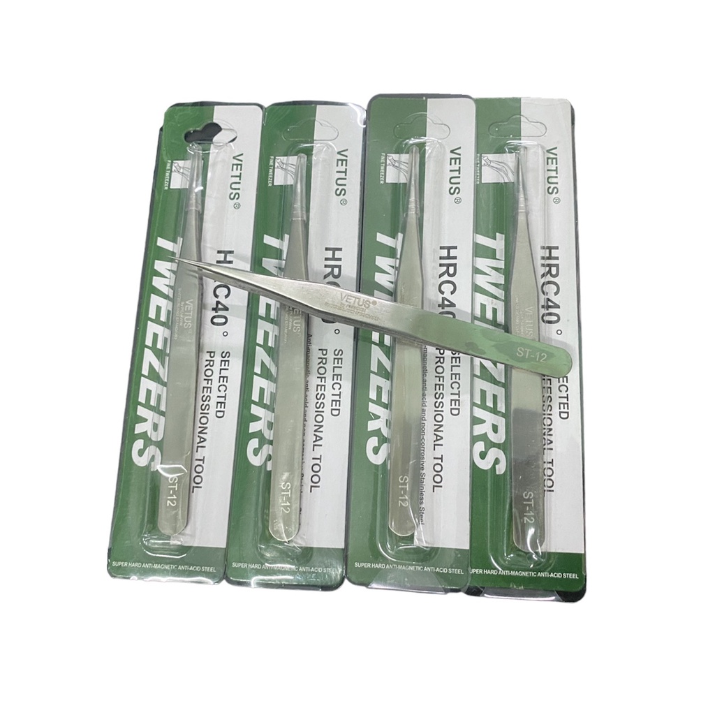 Nhíp thợ nhặt lông yến chất lượng tốt, giá rẻ - Mã nhíp Vetus ST12 - Đầu thẳng