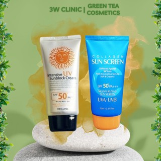 Kem chống nắng 3W Clinic Intensive UV Sunblock Cream Hàn Quốc SPF 50 PA+++ 70ml