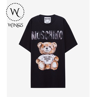 Áo thun moschino teddy Cotton fom rộng oversize