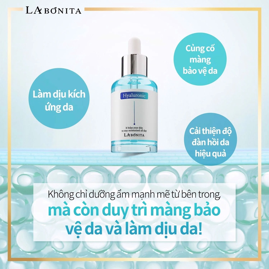 Serum HA Dưỡng Ẩm Và Phục Hồi Da La Bonita Vital Hyaluronic Acid Serum 50mL