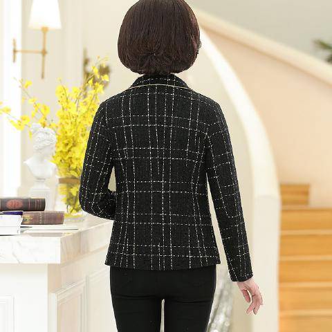 Áo Khoác Vest Có Mũ Trùm Dáng Ngắn Thời Trang Xuân Thu 2020 Cho Nữ Trung Niên