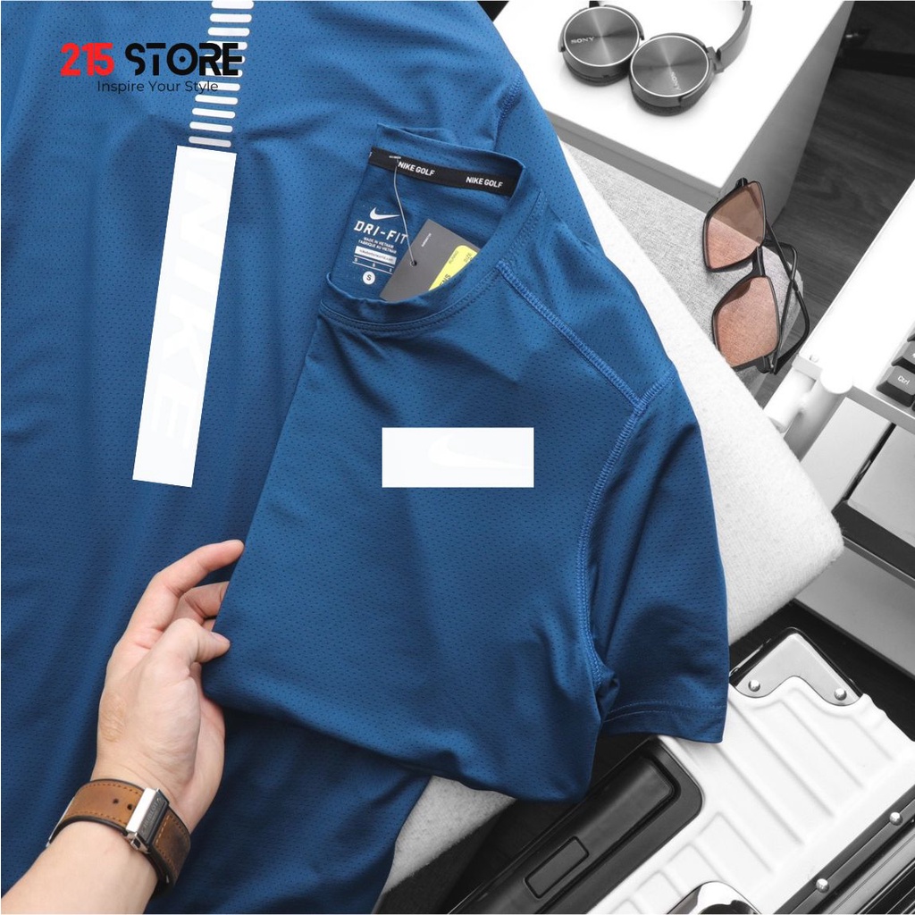 Áo Thun Thể Thao Nam, Áo Phông Tập Gym 215STORE, Vải Thun Mát Nhẹ