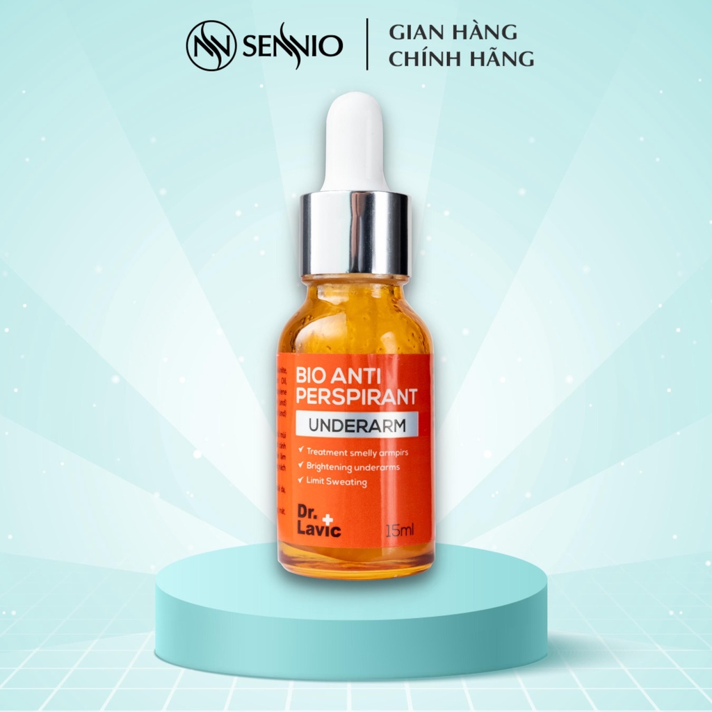 Serum hôi nách Dr.Lavic Bio Anti Perspirant Underarm khử mùi hôi nách hôi chân công nghệ USA 15ml DR932