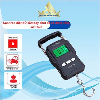 Cân điện tử cầm tay chốt số 75kg wh a22, có thước đo 1m, độ chính xác cao