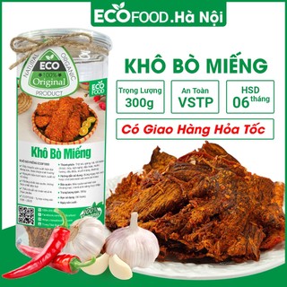 Khô Bò Miếng Ecofood 300G - Đồ ăn vặt Việt Nam - An toàn vệ sinh thực phẩm