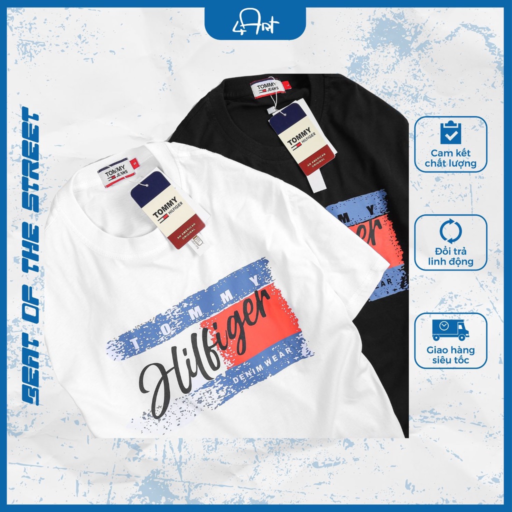 Áo Thun Tay Ngắn Tommy USS03 Chất Liệu Cotton Thoáng Mát Phong Cách Trẻ Trung Hiện Đại Thời Trang Hè