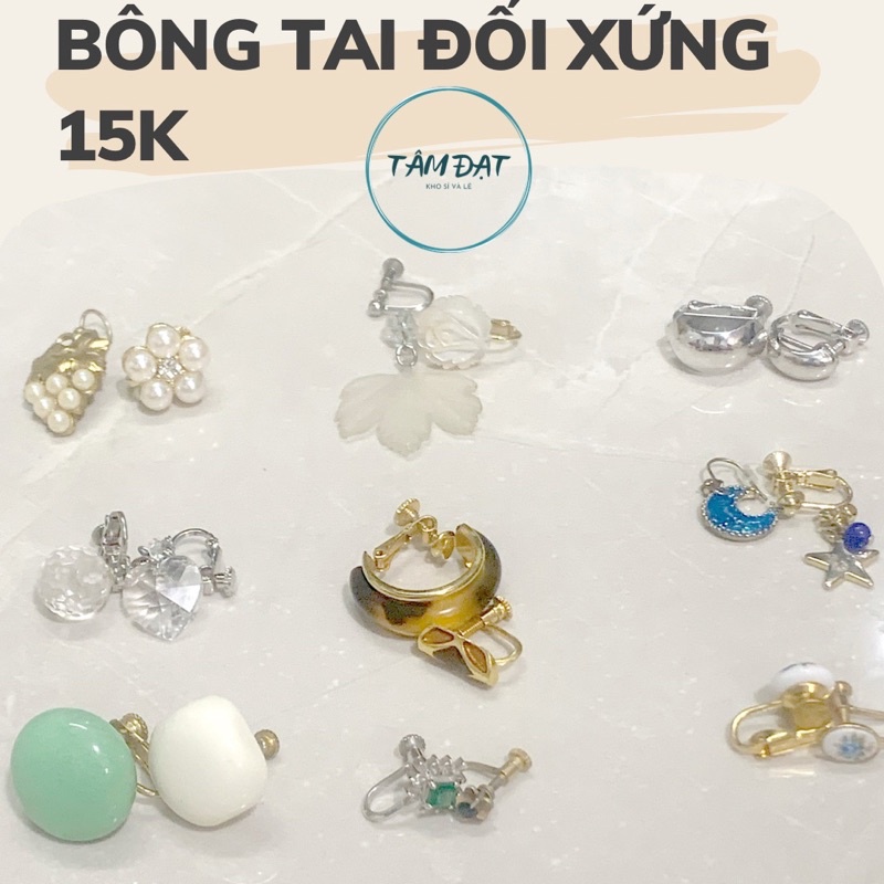 Bông Tai Đối Xứng Si Nhật