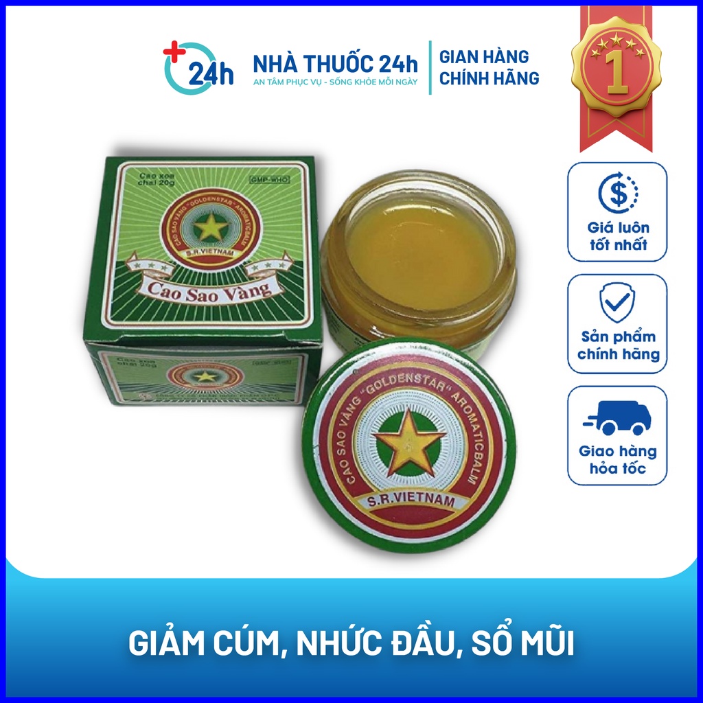 Cao Sao Vàng TW 3 (20g) - Giảm Cúm, Nhức Đầu, Sổ Mũi [CHÍNH HÃNG]