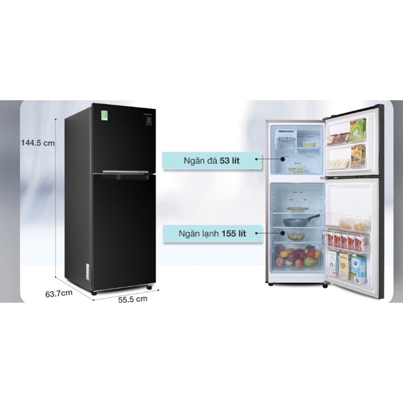 Tủ lạnh Samsung Inverter 208 lít RT20HAR8DBU/SV / 236L RT22M4032BU/SV - Hàng chính hãng
