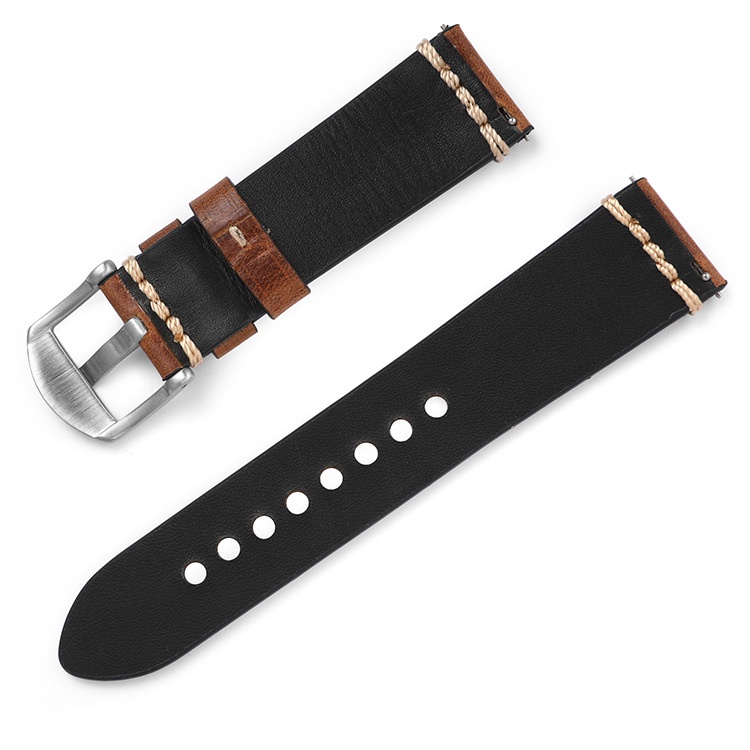 Dây đồng hồ DA BÒ SÁP RETRO cao cấp BO-39 thay thế cho đồng hồ SamSung Huawei tặng CHỐT THÔNG MINH