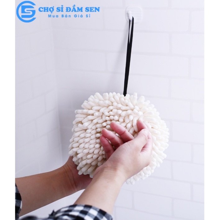 Khăn Lau Tay Tròn San Hô, Bông Lau Tay tròn Thấm Hút Cực Tốt Cho Nhà Bếp, Nhà Tắm G408-BongLauTay
