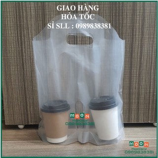 Túi đựng cốc 2 ngăn túi đôi đựng ly cao cấp loại dày đẹp 1kg