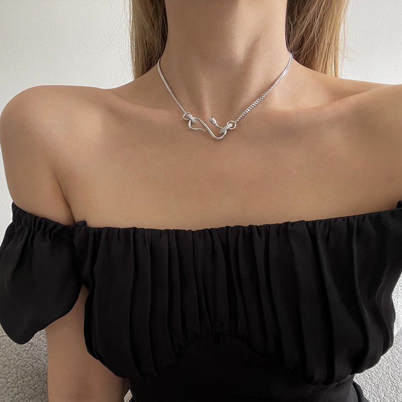 Fancyqube Vòng cổ Mặt Tròn Đính Đá Zircon Đơn Giản Thời Trang