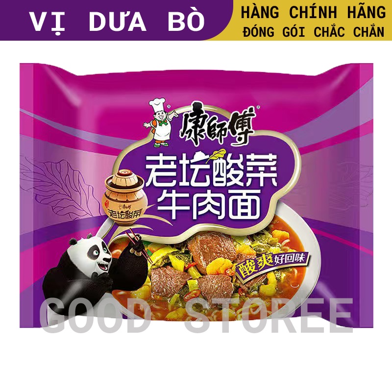Mì Tôm trung quốc - hiệu Khang Sư Phụ - vị DƯA BÒ, 𝐅𝐫𝐞𝐞 𝐒𝐡𝐢𝐩 , Hàng Chuẩn, Date Mới