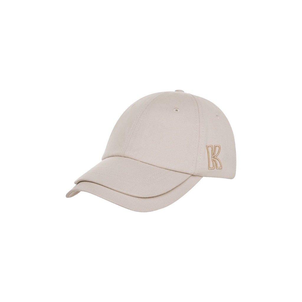 KSOUL Nón Hai Lưỡi K Double - Layer Cap Màu Be Vải Kaki