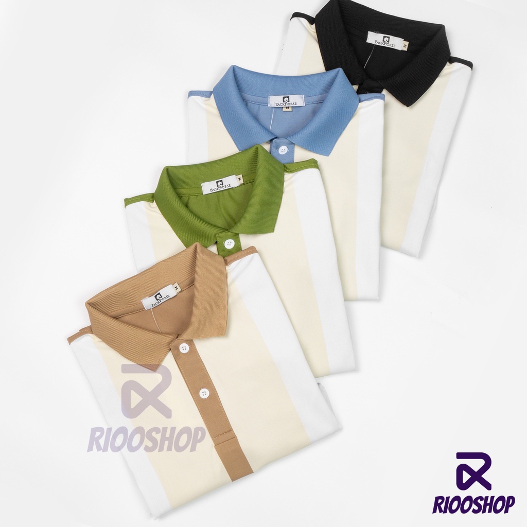 Áo thun nam có cổ, áo polo nam cao cấp tay ngắn phối màu đẹp, có size lớn, big size RIOOSHOP RSP052