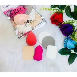 SET BÔNG PHẤN 6 MIẾNG TRANG ĐIỂM