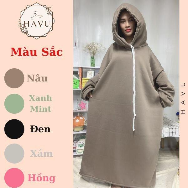 Áo hoodie khổng lồ chất nỉ - Áo hoodie siêu to khổng lồ siêu ấm quay video