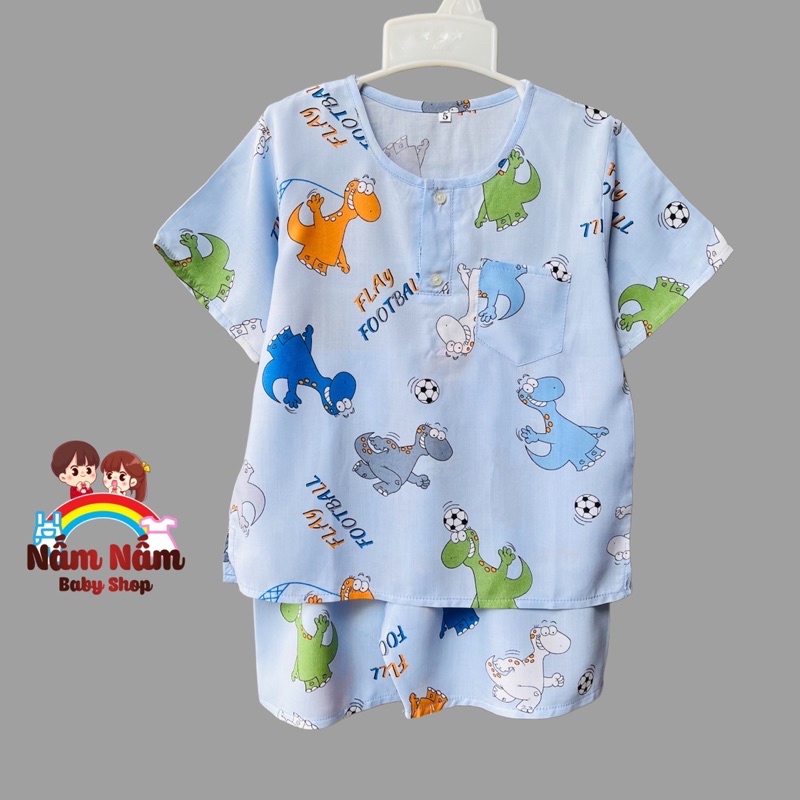 Bộ đùi bé trai size 8-38kg chất lanh Bảo Sam