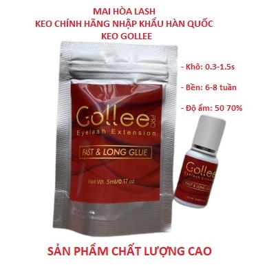 Keo nối mi Gollee, dụng cụ nối mi chính hãng_ Mai Hòa Lash