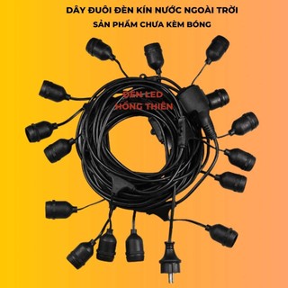 Dây đuôi đèn kín nước 5m 10 đuôi-10m 20 đuôi-10m 20 đuôi siêu rẻ