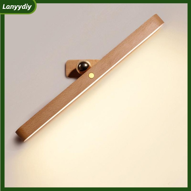 Lanydiy Đèn Led Dc5v 1A 4000k Bằng Gỗ Gắn Tường Trang Trí