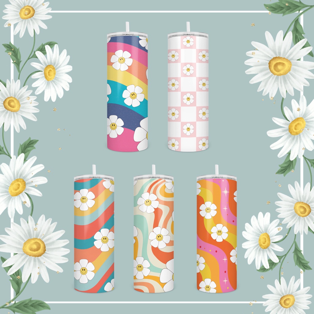 Bình Giữ Nhiệt Hình Hoa Cúc Mặt Cười - Ly Giữ Nhiệt Hình Hoa Cúc Mặt Cười - Cốc Giữ Nhiệt Hình Hoa Cúc Mặt Cười