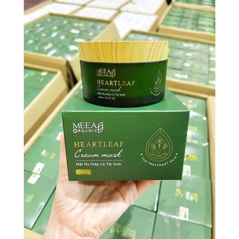 MẶT NẠ TRẮNG DA DIẾP CÁ TÁI SINH MEEA ORGANIC – NGỪA MỤN DƯỠNG TRẮNG DA MỜ THÂM NÁM