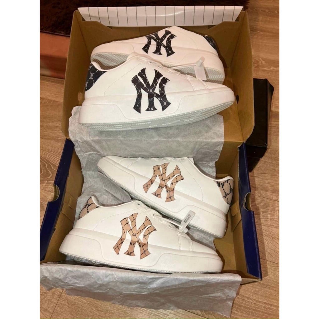 Giày mc queen ny,  mlb ny vàng đen tăng chiêu cao 5cm nam nữ siêu hot