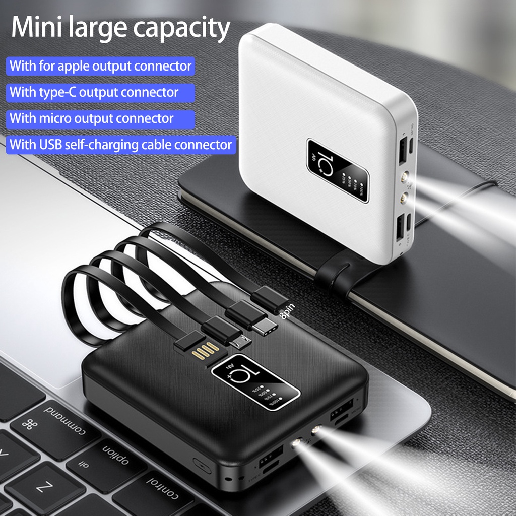 PO-Hình Kỹ Thuật Số Chống Trượt,Pin Sạc Dự Phòng PO-20000mAh Màn