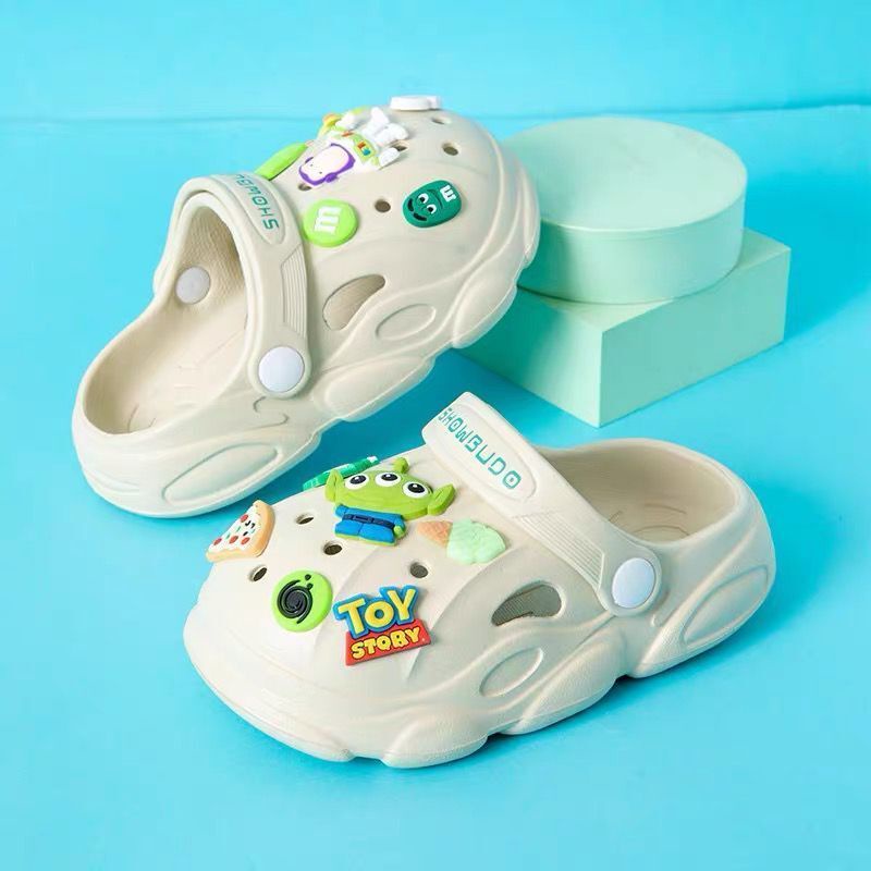 Giày Búp Bê Đục Lỗ Chống Trượt Cỡ Vừa Dễ Thương Thời Trang Mùa Hè Cho Bé Trai Và Bé Gái