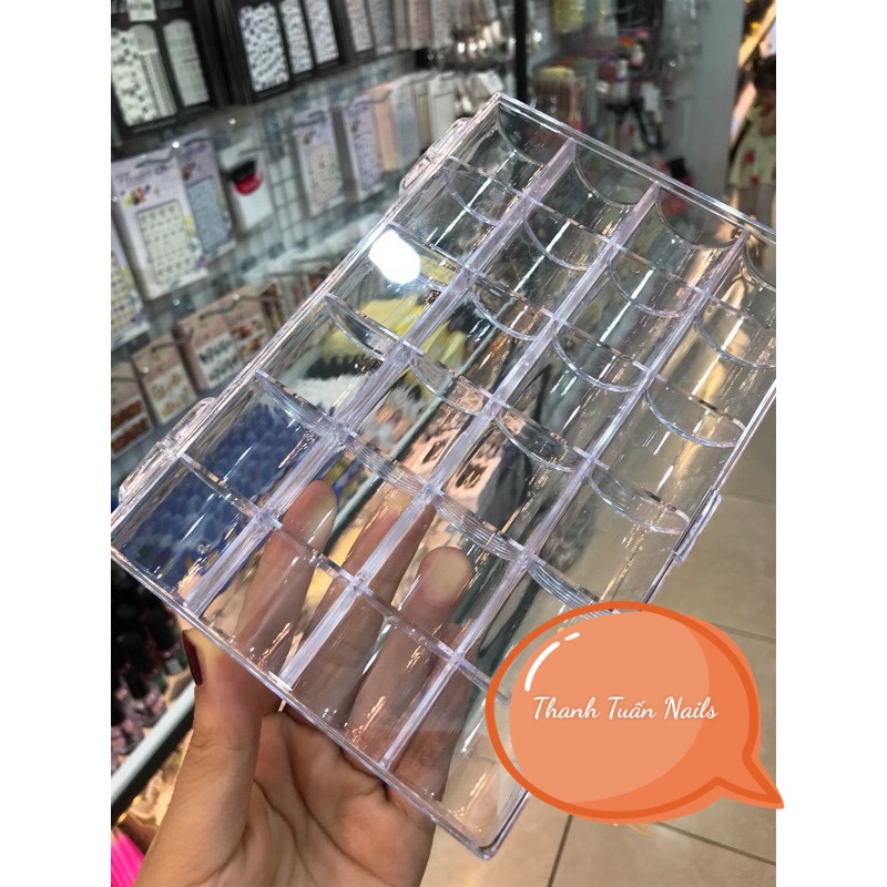 KHAY MICA ĐỰNG PHỤ KIỆN NAILS, 24 Ô