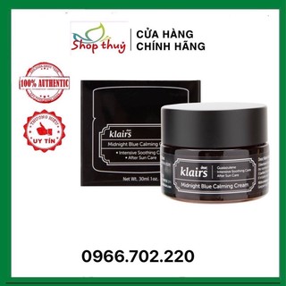 Kem Dưỡng Làm Dịu, Phục Hồi Da Tổn Thương, Nhạy Cảm Dear, Klairs Midnight Blue Calming Cream 30ml